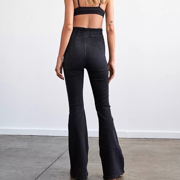 Jayde flare jeans free people Clearance